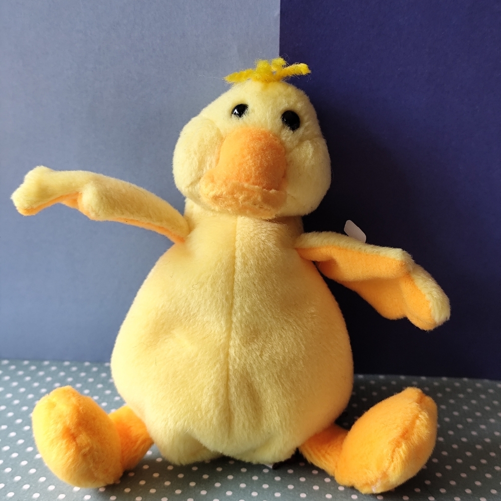 4/$50⭐️Gund Yellow Easter Duck  Scrambles Plush 5"